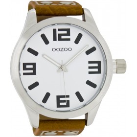 OOZOO Timepieces 51mm Brown Leather Strap C1001